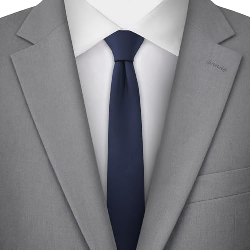 Image of Jacob Alexander Ultra Skinny 1.5 inch Men's Solid Necktie