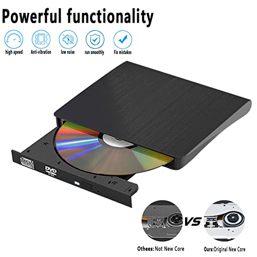 Image of Dainty External CD Drive Portable Drive USB3.0 Portable Drive Can Read DVD /CD is Suitable External CD /DVD Drive for Laptop /Desktop /Windows10 /8 /7 /XP