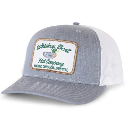 Image of WHISKEY BENT HAT CO. Green Head Adjustable Snapback Outdoor Lifestyle Duck Hat