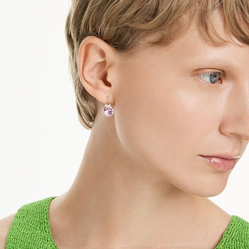 Variante de Swarovski pendientes mujer Bella V rosa baño de rodio