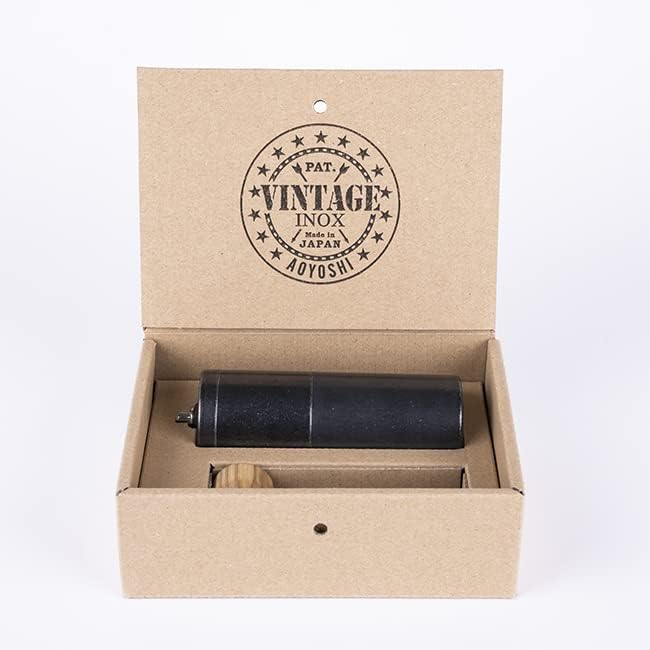 Miniatura 7 de Black Vintage INOX - Molinillo de café, pulido a mano, hoja de cerámica, acero inoxidable, envejecimiento, irrompible, apto para lavavajillas