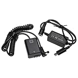 Reemplaza Sony AC-PW20 vhbw Fuente alimentación USB Compatible con Sony Smartshot ILCE-QX1 cámara, DSLR - Cable Red + acoplador CC, Cable en Espiral