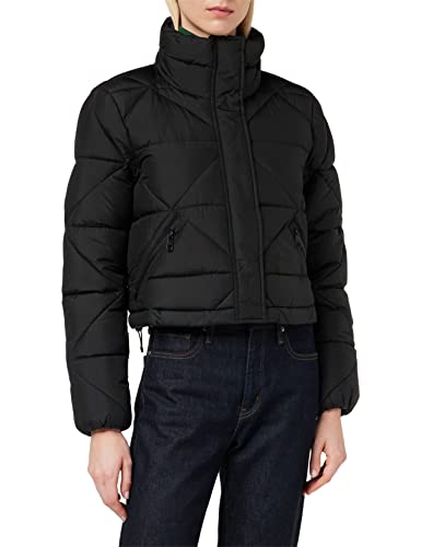 TOM TAILOR Denim Damen Cropped Puffer Jacke 1032684, 14482 - Deep Black, XS