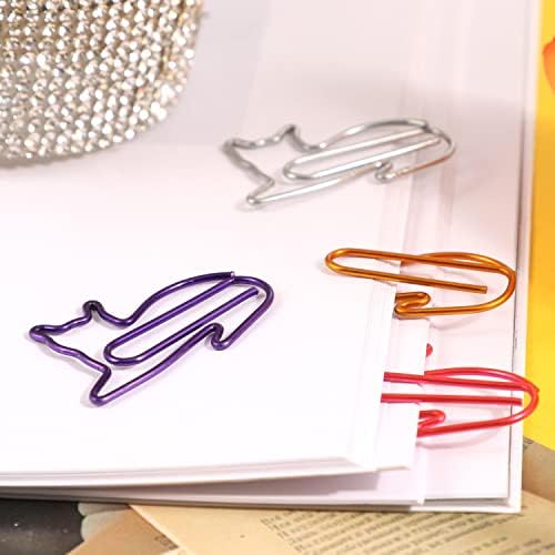 240 Sheets8 PadsCat Sticky Notes, Creative Cat Shaped Stationery Set Sticky Notes with 12 Pcs Random Color Cute Cat Paper Clips for Cat Lovers Home Office School Women Kids Gifts