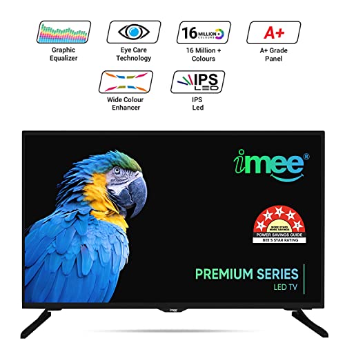 Image of imee 80cm (32 inch) Smart Android HD LED TV with SRS Surround Sound - BEE 4 Star Rated Energy Efficient (Premium, Black, 32 Smart)