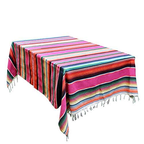 Liery Nappe Style Ethnique Couverture de Plage Coton Mexicain Indien Arc-en-ciel Tapisserie Tapis de Pique-nique