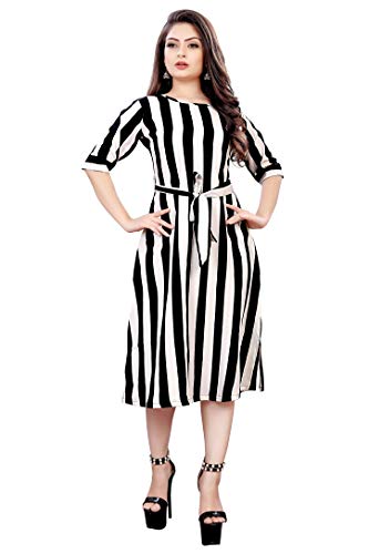 Image of AA Creation Women's Fit And Flare Knee Length Dress
