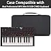 co2CREA Hard Carrying Case for Akai Professional MPK Mini IV MIDI Keyboard Controller, EVA Protective Case with Shockproof Interior, Portable Storage Case for MIDI Keyboard & Accessories (Black)