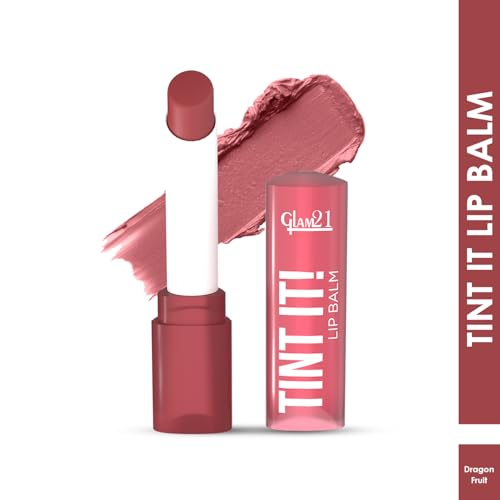 Image of Glam21 Tint it! Lip Balm | Everyday Hydration & Moisturized Lips with Vitamin-E, Shea Butter, Avocado Oil, SPF15 |Lip Care For Dry & Chapped Lips |Dragon Fruit -3.5gm