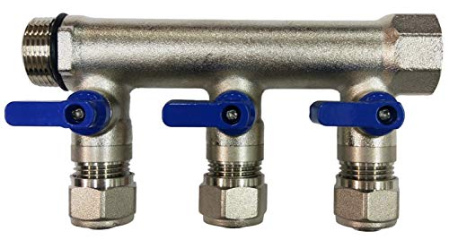 3 Loop Plumbing Manifold w/ 1
