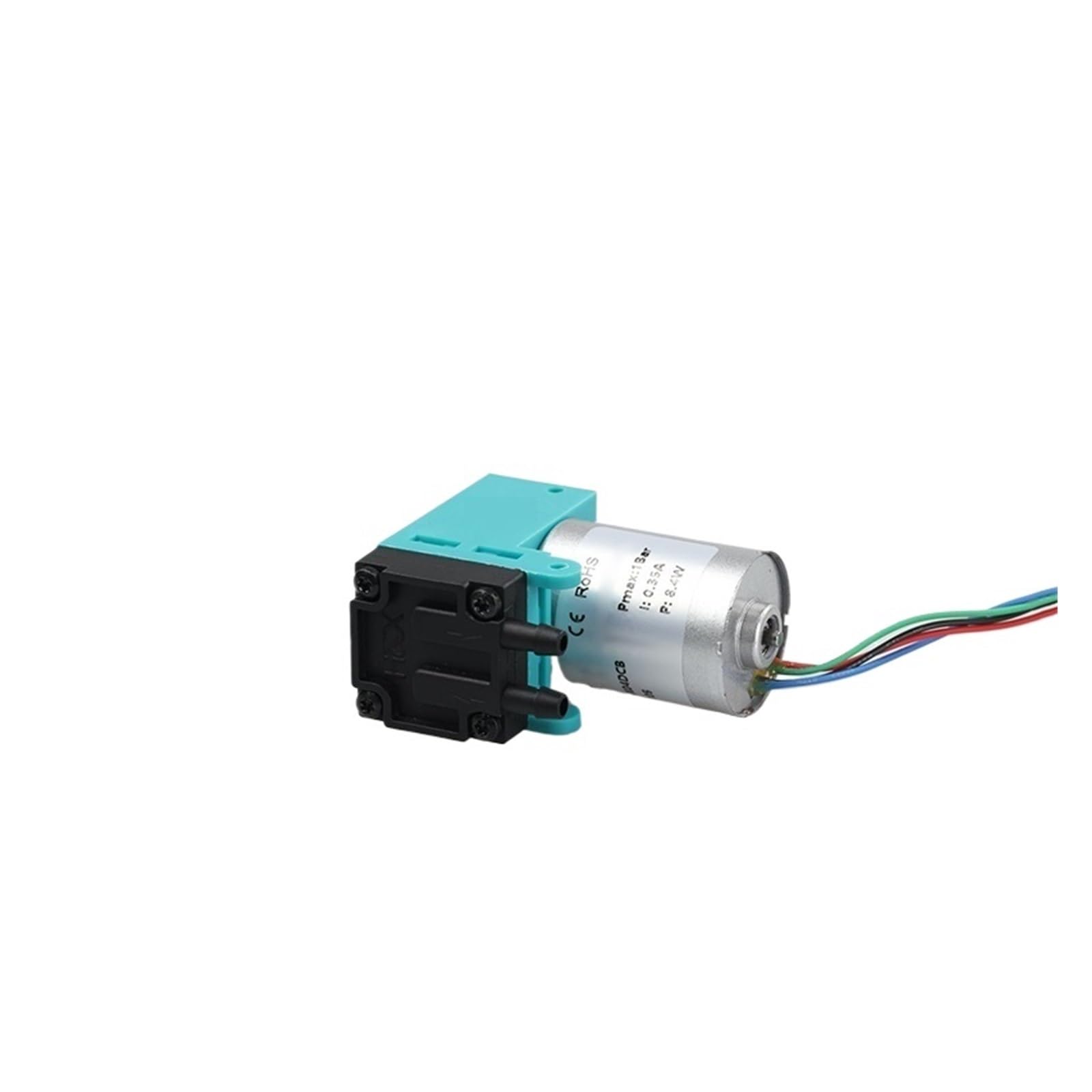 KOSBO Bomba de Aire de microvacío silenciosa de 4 l/m - 72 kPa con Membrana de PTFE y EPDM(24V EPDM)