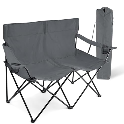 HaSteeL Foldable Double Camping Chair
