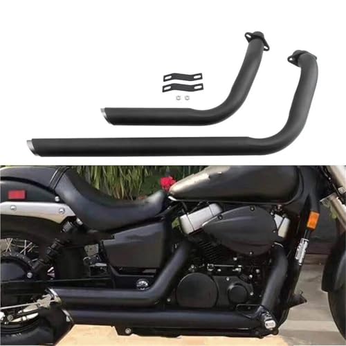 Remplacer l'échappement Silencieux Double Pot D'échappement Pour Moto Pour H-onda Pour Shadow VT750CD Pour Deluxe 1998, 1999, 2000, 2001, 2002, 2003