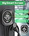 RhEVchar Level 2 EV Charger 50 Amps Smart Motion Sensor Screen Electric Car Charger for Home with WiFi, RFID, 240V, NEMA 14-50 Plug or Hardwire, 25FT Cable APP Controlled Vehicle Chargers for All EVs
