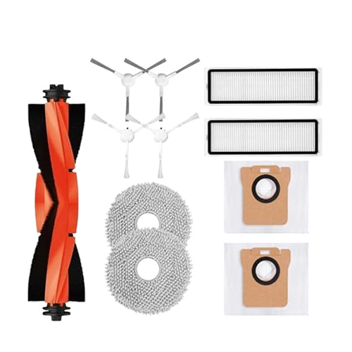 YYMYLXYM Xiaomi Robot Vacuum X20+/X20 Plus�ɑΉ� �p�[�c�A�N�Z�T���[ ���C���T�C�h�u���V HEPA�t�B���^�[���b�v�N���X �_�X�g�o�b�O �����p (11��)