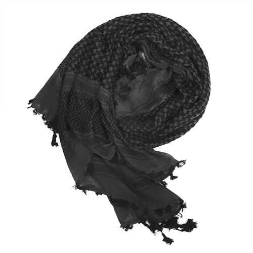 Image of PURFUN Men's Large Arab Shemagh Headscarf Muslim Headcover Shawl Keffiyeh Arabic Scarf
