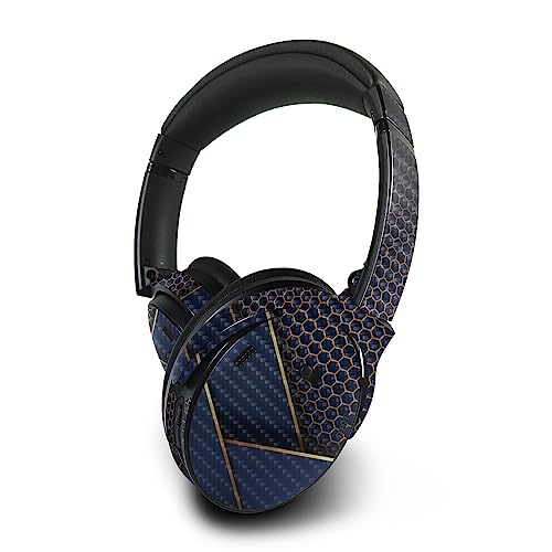 Image of MightySkins Carbon Fiber Skin Compatible with Bose QuietComfort 45 Headphones Modern Hex | Protective, Durable Textured Carbon Fiber Finish | Easy to Apply | Made in The USA
