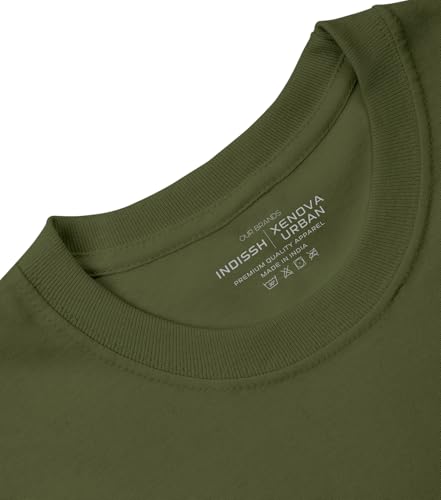 Image of INDISSH T-Shirt for Man | Regular and Plus Size Upto 7XL | Gym Graphic Printed | Round Neck Cotton Fabric Regular fit Casual T-Shirt for man - RNM-Conquer-PAR