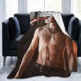 Belikerem Klaus Mikaelson Throw Blanket Fleece Blanket Soft Cozy Flannel Blanket Lightweight Plush Blanket (3Sizes)