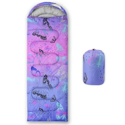 Image of QOOMO Camping Sleeping Bags,3 Season Warm & Cool Weather,Lightweight,Waterproof Sleeping Bags for Adults & Kids,Traveling,and Outdoors,Camping Gear Equipment