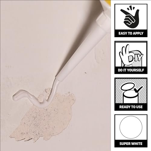 Image of SIKA - Wall crack repair paste - SikaWall 720 E - Acrylic wall repair cream -Waterproof wall crack filler - Ready to use - 250 g - White