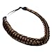 Madison Braids Women's Headband Hair Braid Natural Looking Synthetic Hair Piece Extension - Arisa Fishtail - Brunette