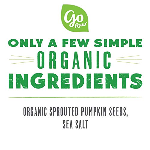 Go Raw Pumpkin Seeds With Sea Salt, Sprouted & Organic, 14 Oz. Bag | Keto | Vegan | Gluten Free Snacks | Superfood #TOP3