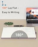 Smarpau Journal Notebook A5, Thick 320 Pages Journal for Women Men Writing, 100gsm Lined Paper No Bleed, Hardcover Leather Notebooks for Office School Work, 14.5 x 21cm - Purple - Image 4