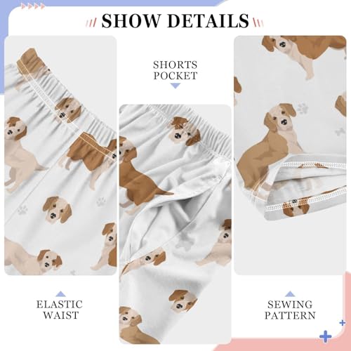 Boys' Pants Cute Dog Bulldog Basset Long Bottoms Jogger Pants Elastic Waist Trousers with Pockets S-XL4