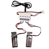 Wwman 2pcs 3.7V 350mah Batteries And 1to3 Battery Charger for UDI U818A WiFi FPV U845A U945 WiFi Rc Quadcopter Drone Spare Parts ...