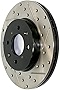 StopTech 127.47037R Sport Drilled/Slotted Brake Rotor (Rear Right), 1 Pack