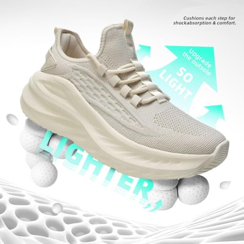 Image of Pozvnn Mens Walking Shoes Fashion Tennis Walking Slip on Sneakers Casual Gym Workout Lightweight Comfortable Trainers