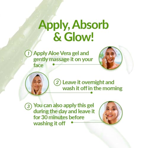 Image of Olivia Moisture Rich Aloe Vera Gel with Natural Aloe Extracts 60ml | Hydrating Face Gel for Glowing Skin | Soothing Sunburn Relief | Anti Acne & Pimple Marks | Skin Brightening & Moisturizing Gel