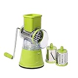 【Fácil limpieza y almacenamiento】 ¡Nuestra rebanadora de tambor rotatoria redonda manual es muy conveniente para la limpieza! Lave a mano en agua caliente con jabón y enjuague con agua limpia, luego séquelo inmediatamente. Limpie la máquina cortadora de mandolina inmediatamente después de su uso para evitar que se sequen las piezas.