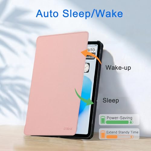 Image of CoBak Case for Samsung Galaxy Tab A11+ Plus 11 inch 2025, Multi-Viewing Angles, All New PU Leather Folio Stand Cover with Auto Sleep Wake Feature for Samsung Galaxy Tab A11+ Tablet 11-inch, Rose Gold