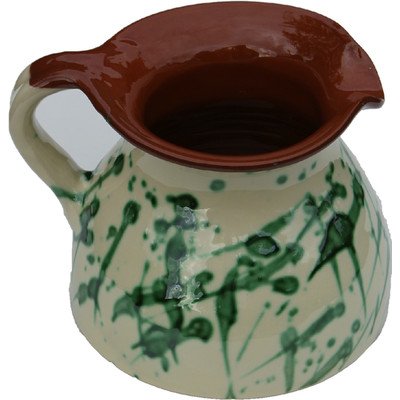 Amazing Cookware en Terre Cuite Splatter Chubby Carafe, crème et Vert Cover
