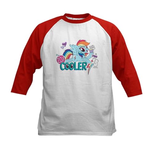 CafePress MLP Rainbow Dash Cooler Baseball Jersey Kids Cotton Baseball Jersey, 3/4 Raglan Sleeve Shirt