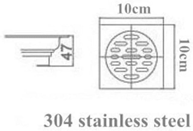 Brushed Gray Color Copper Shower Floor Drainer Bathroom Water Drain