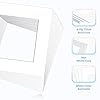 AUEAR 15 Pack Pre-Cut Acid-Free 12x12 White Picture Mats with White Core Bevel Cut for 8x8 Photos/Prints #2