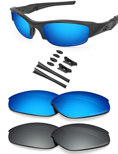 Image of BLAZERBUCK Anti-salt Polarized Replacement Lenses for Oakley Flak Jacket OO9008-2 Pairs
