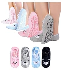 4-pairs Mix Grey Pink Black Blue