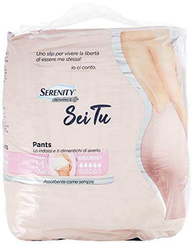 Serenity Advance Pants Sei Tu Discreet, Misura Media, 1 Confezioni Da 12 Pezzi