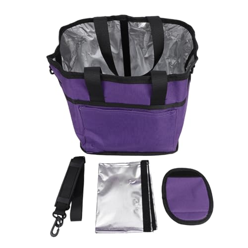 Porte-bouteille d'eau isotherme violet foncé à 4 compartiments pour vos randonnées