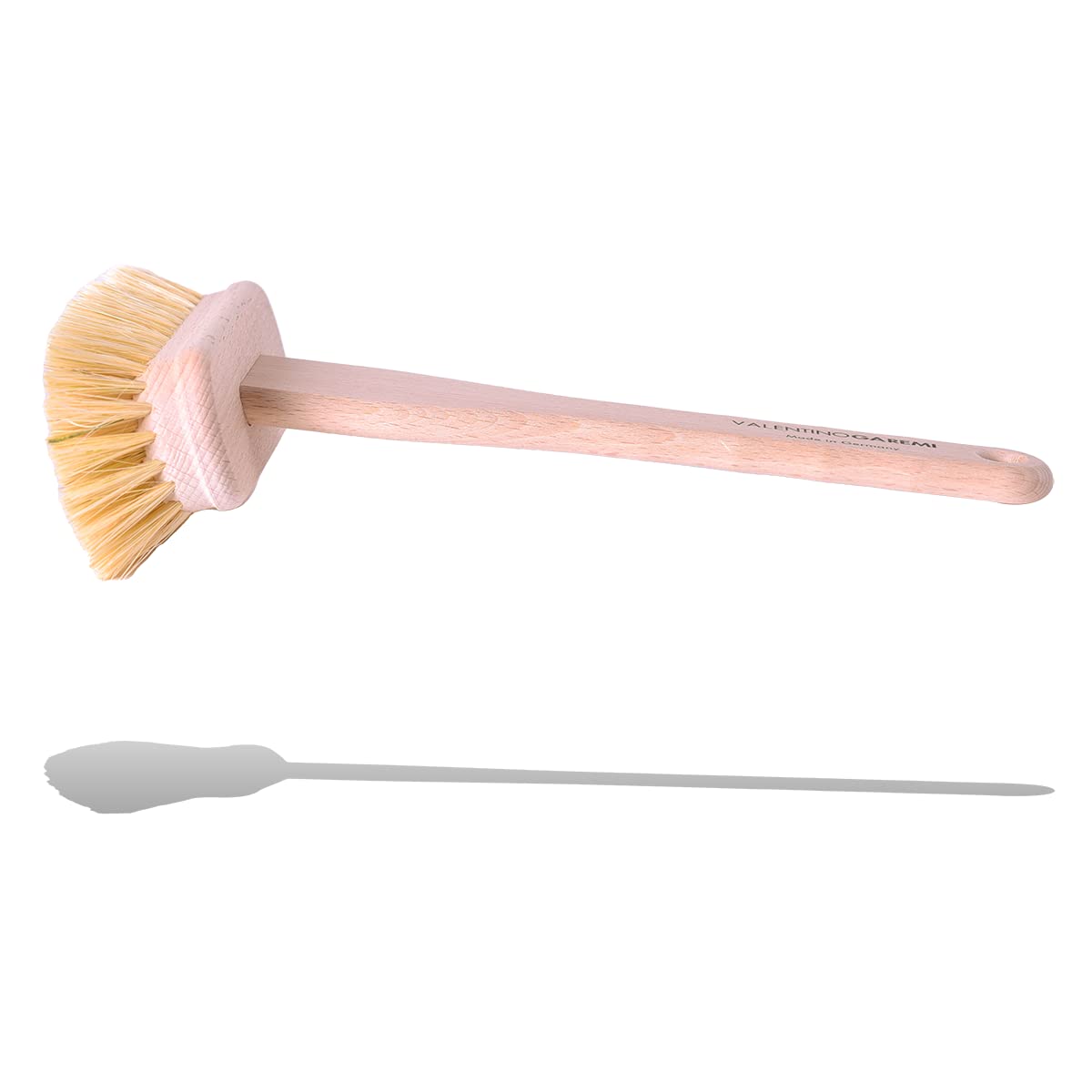 Brosse à récurer pour baignoire en fibres de tampico - Nettoyage des baignoires, jacuzzi, douches, éviers, buanderie, carrelage de sol de salle de bain - Fabriqué en Allemagne