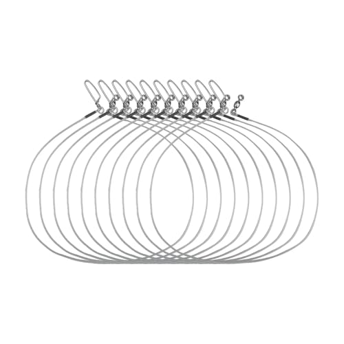 Mosquetones para pesca fluorocarbono 24 piezas 20-60LB miniatura 6