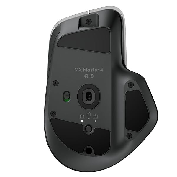 Mouse Wireless Laser, 8000 DPI, Bluetooth 5.1 + RF, USB-C Ricaricabile, 8 Pulsanti Programmabili, Doppia Rotella, Silent Click, Graphite