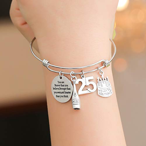 Image of Silver /14k Gold Plated Birthday Bracelet, Natural Healing Crystal Bracelet Gifts for Her Birthday for Daughter Granddaughter Friends Mom Grandma Sister