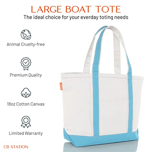 Bolso tote clásico mediano de lona para mujer miniatura 3
