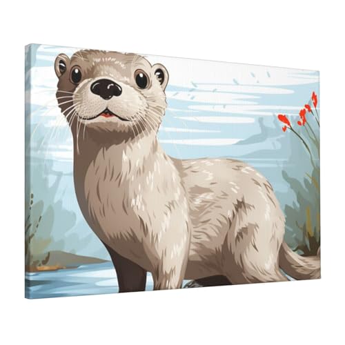 Impression HD Loutre poster mural pour habiller un mur vide de bureau