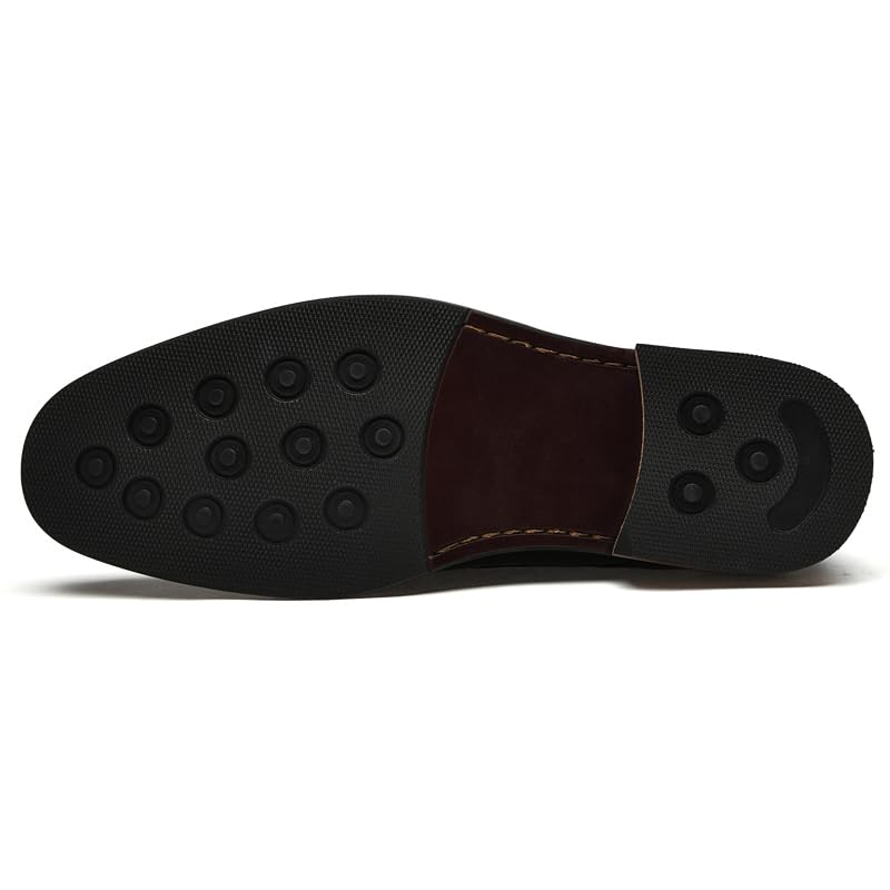 Men's Dress Shoes Oxfords Wingtip Business Comfortable Classic Lace Up Shoes4